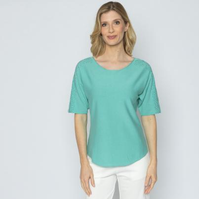 CHRISTIAN MATERNE Damen-Strickpullover grün