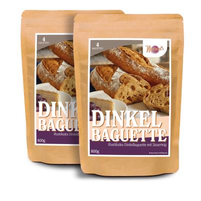 Marcel´s Better Food - 8Dinkelbaguettes(Sauerteig)