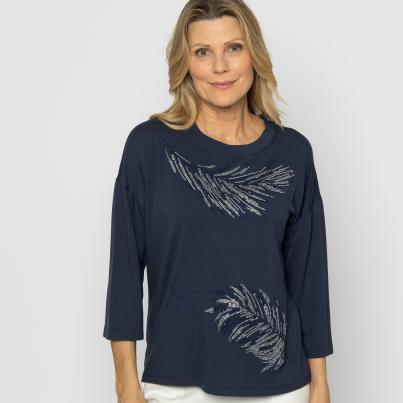 Lounge Collection by H. Schuberth Shirt dunkelblau