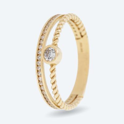 Ring 375 Gelbgold Zirkonia