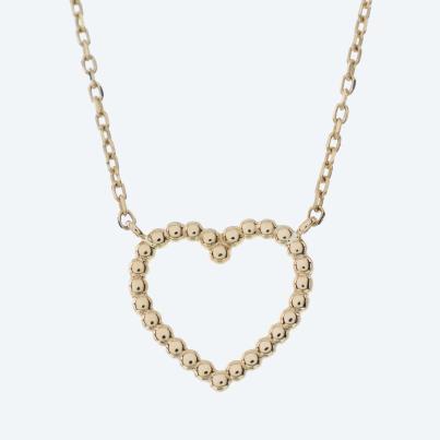 Mittelteil-Collier 375 Gelbgold
