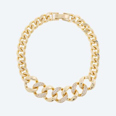 Armband Messing vergoldet Zirkonia