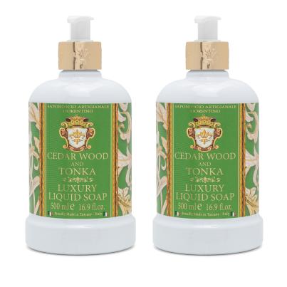 Fiorentino Luxus Flüssigseifen Zedernholz & Tonka
