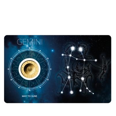 Coincard Sternzeichen "Zwillinge"