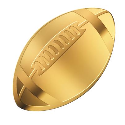 Shape-Münze "American Football"