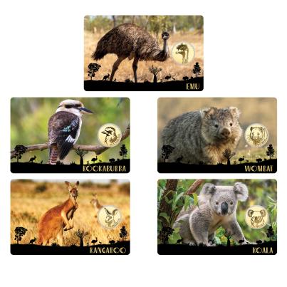 5er Coincard-Set "Big 5 Australien