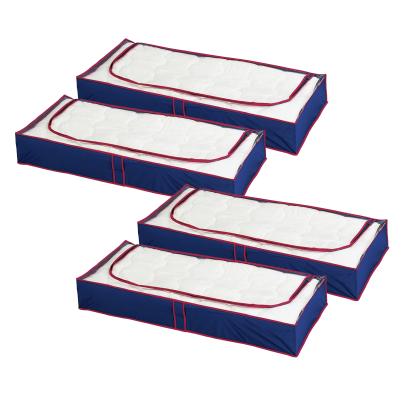 Maximex Unterbettkommode blau-rot 4er Set