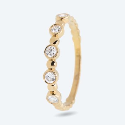 Christian Materne Ring 925 verg. LG Brillanten