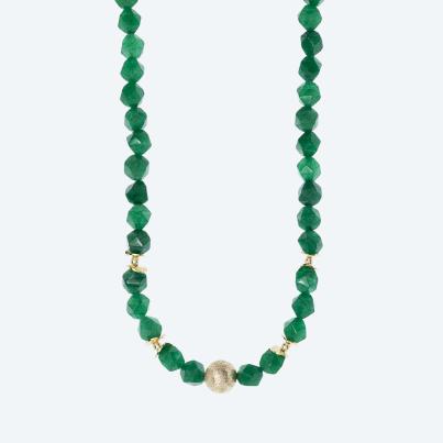 Christian Materne Collier Jade beh. Magnetverschl.