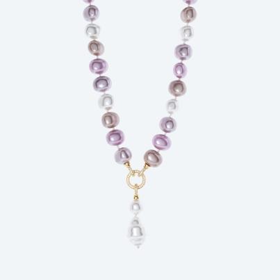 Christian Materne Collier Muschelkernperle