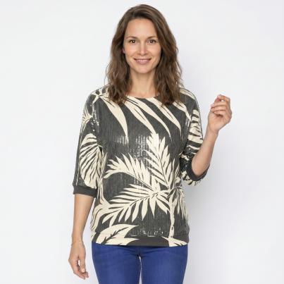 TRENDS by J. Leibfried Shirt dunkelgrau/offwhite