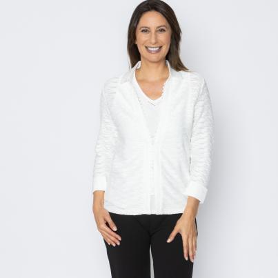 TRENDS by J. L. Blusenjacke mit Top offwhite