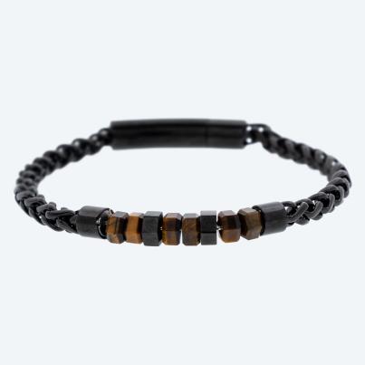 Armband Edelstahl black