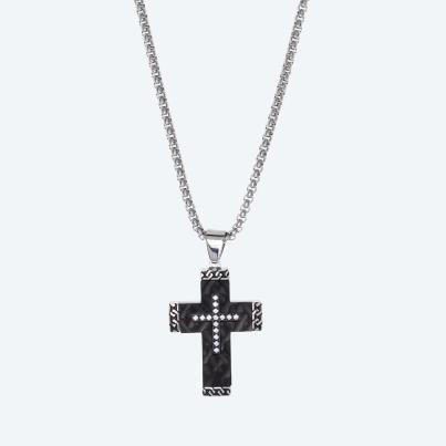 Anhänger + Kette Edelstahl black