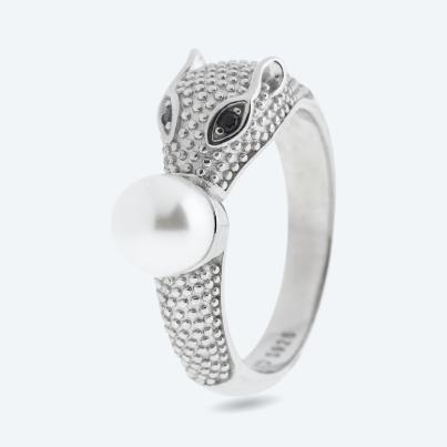 Ring 925 Silber rhodiniert Spinell