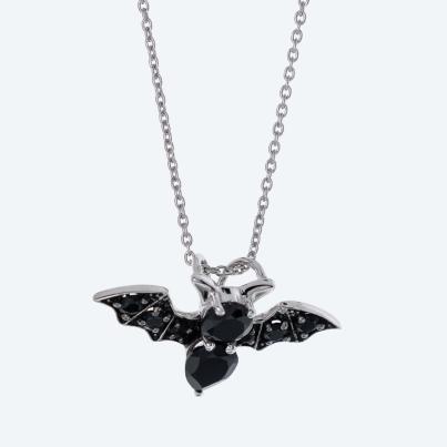 Anhänger + Kette 925 Silber rhodiniert Spinell