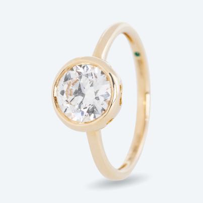 LG Solitärring 585 Gelbgold Brillant