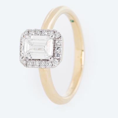 LG Ring 375 Gelbgold Diamant