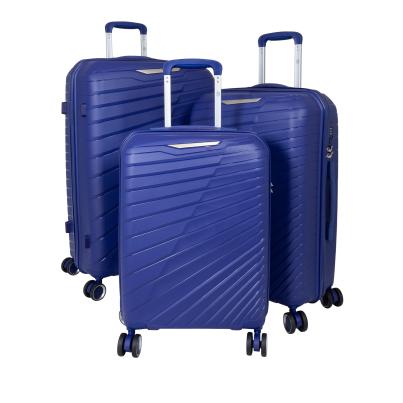 3-teiliges Polypropylen-Kofferset 'Monza' blau