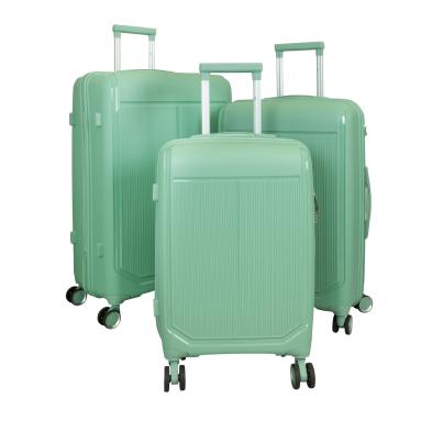 3-teiliges Polypropylen-Kofferset 'Antigua' grün