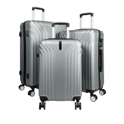 3-teiliges ABS-Kofferset 'Palma24' silber