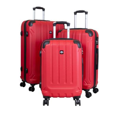 3-teiliges ABS-Kofferset 'Catalina' rot