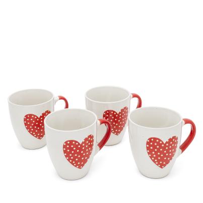 Tassen-Set Herz 4 Stück