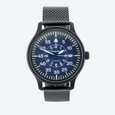 Messerschmitt Herren-Automatikuhr "ME42PIL" blau