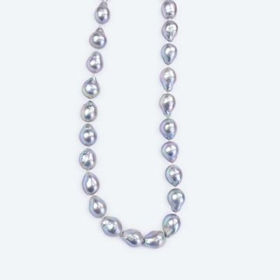 Collier Edison Perlen barock Magnetverschluß