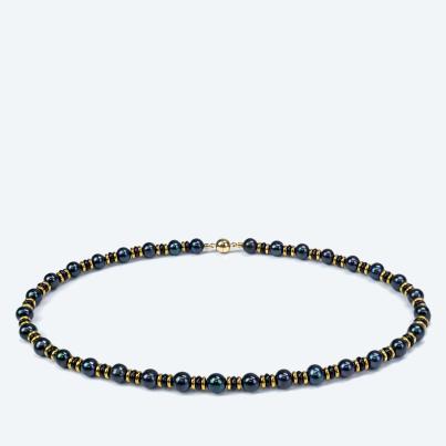 Collier Süßwasserzuchtperlen Magnetverschluß