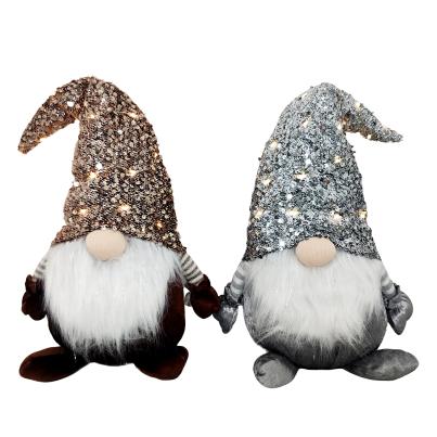2 LED-Glitzerwichtel 48cm