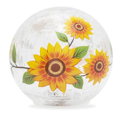 LED-Glaskugel Sonnenblume