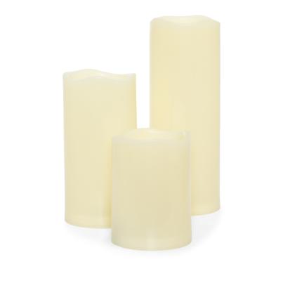 3er Set LED-Kerzen Outdoor