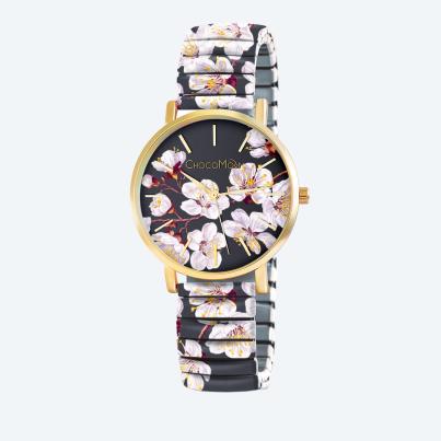 ChocoMoon Damenuhr "White Blossom" Quarz