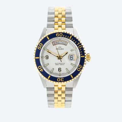 DELMA Automatikuhruhr "Santiago Day-Date" bicolor