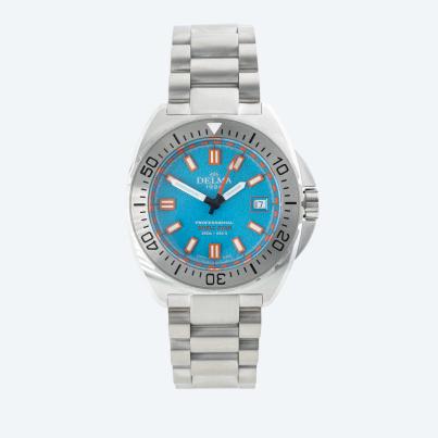 DELMA Herrenuhr "Shellstar Quarz" hellblau