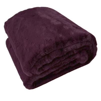 Felldecke aubergine 150x200cm