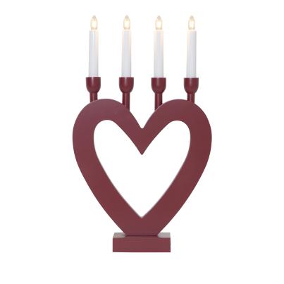 Kerzenständer rotes Herz