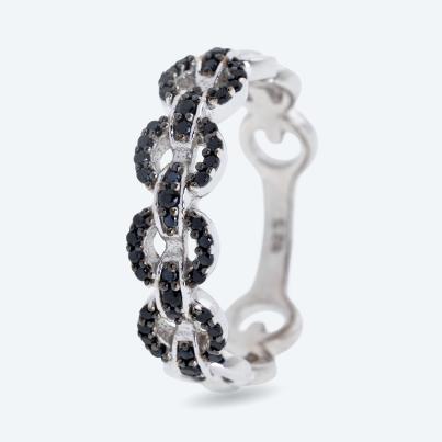 Ring 925 Sterling Silber rhodiniert Spinell