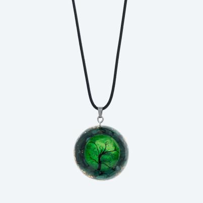 Anhänger Lebensbaum Resin mit Band