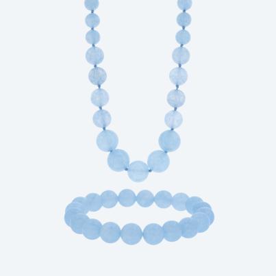 Christian Materne SET Collier+Armband Jade beh.