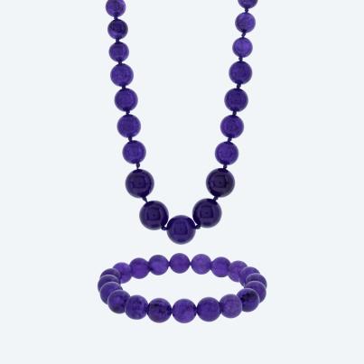 Christian Materne SET Collier+Armband Jade beh.