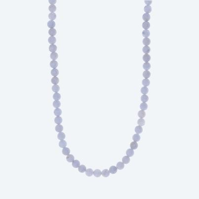 Collier Chalcedon Karabiner 925