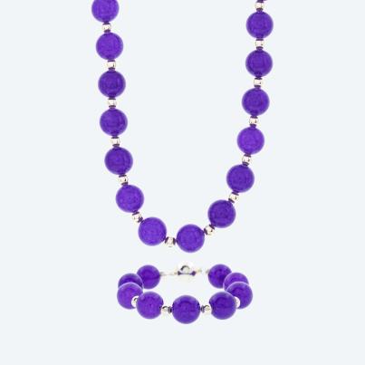 Christian Materne SET Collier+Armband Chalcedon