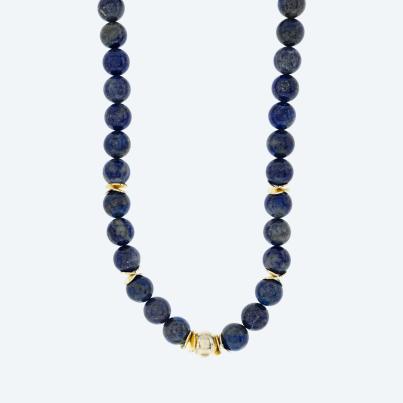 Christian Materne Collier Lapislazuli gefärbt