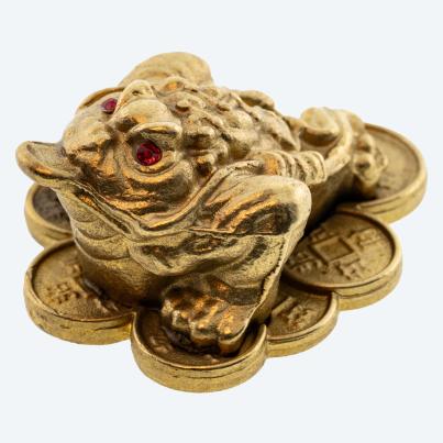 Christian Materne Reichtumskröte Messing