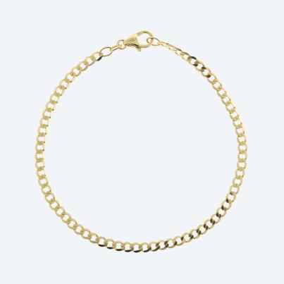 Panzerarmband 585 Gelbgold ca. 21cm