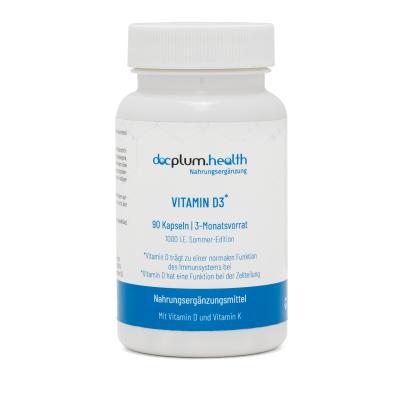 docplum.health Vitamin D3 Sommer Edition 3MV 90 Ka