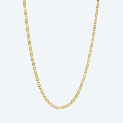 Panzerkette 925 Silber vergoldet ca. 60cm