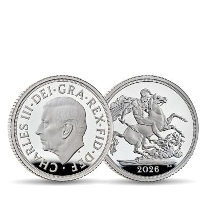 Silbermünze Silber Souvereign 2026, Großbritanien